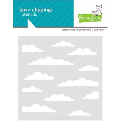 Lawn Fawn Stencil - Stratus Cloud Background